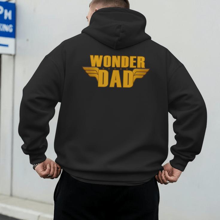 Wonder Dad Shirt Men's Hoodie Back Print