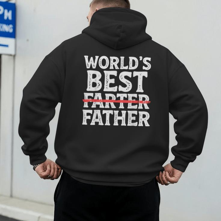 World's Best Father Farter Dad Daddy Papa Joke Men's Hoodie Back Print World's Best Father Farter Dad Daddy Papa Joke Men's Hoodie Back Print