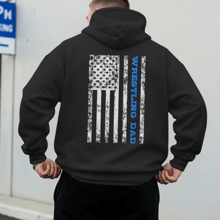 Wrestling Dad Men's Hoodie Back Print