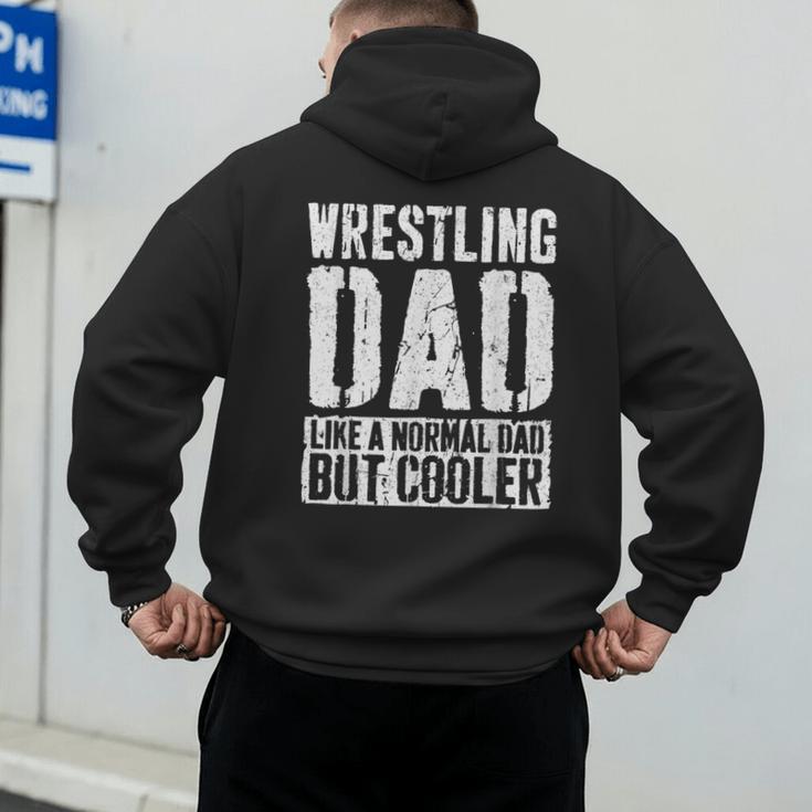 Wrestling Dad Shirt Men Fathers Day Wrestling Dad Men's Hoodie Back Print