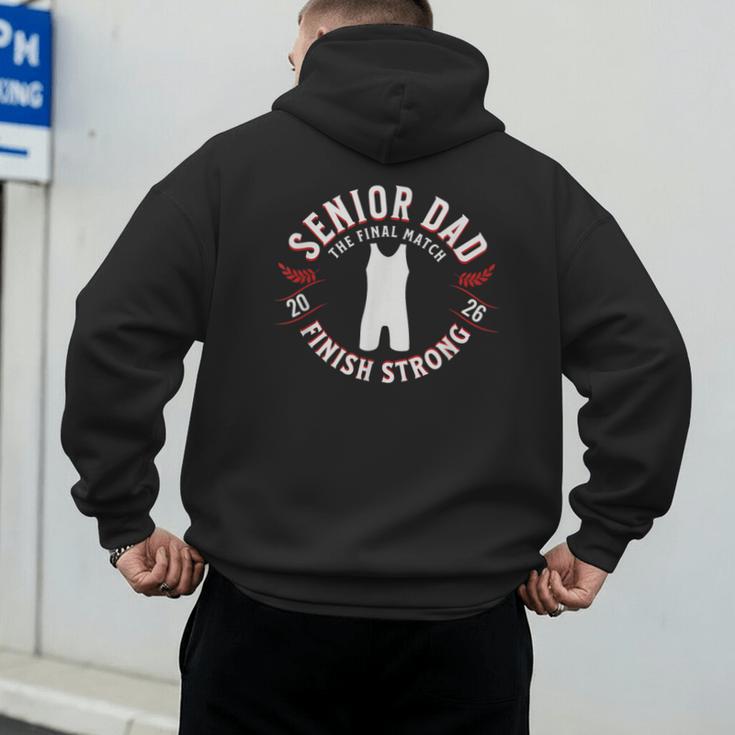 Wrestling Senior Dad The Final Match 2026 Men's Hoodie Back Print