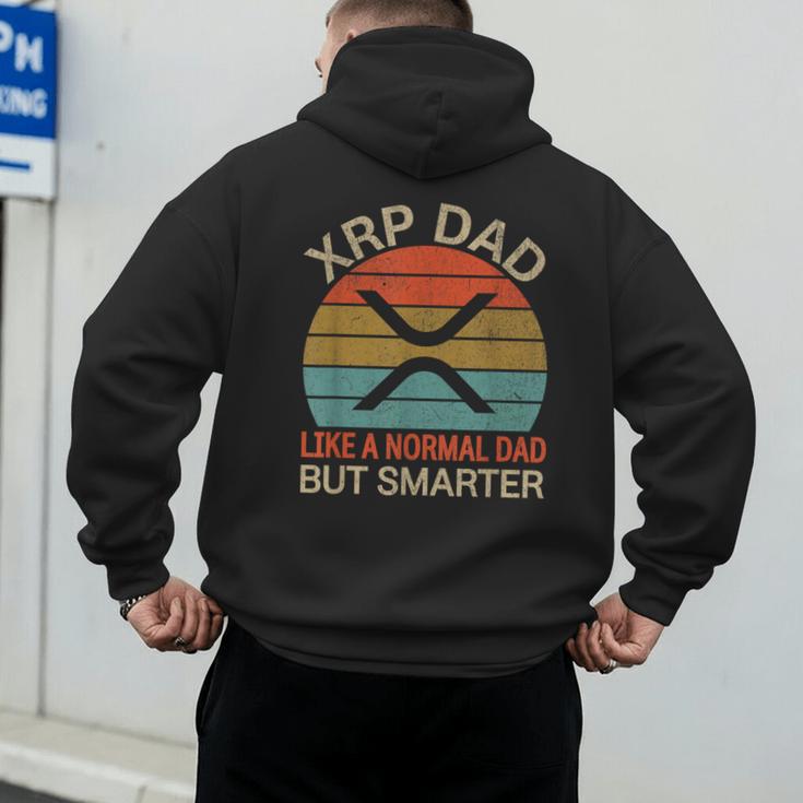 XRP Dad Crypto Merchandise Definition Men's Hoodie Back Print