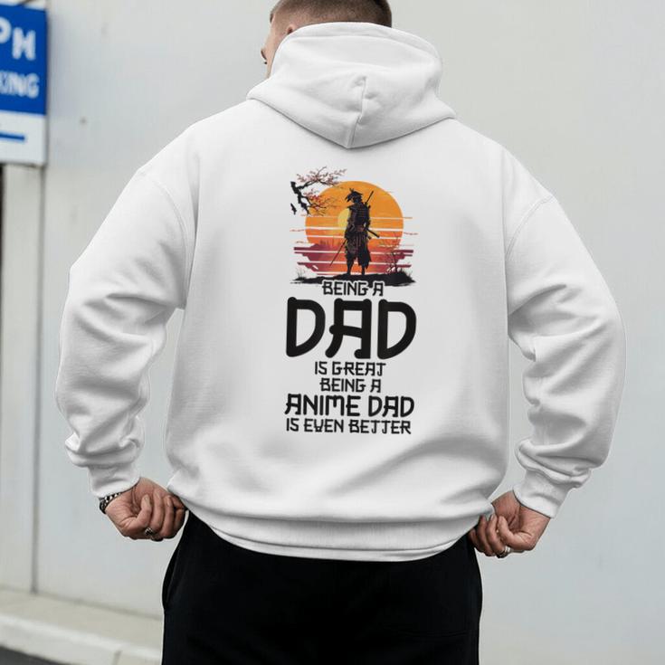 Anime Dad Jokes Father's Day Anamae Otaku Manga Japan Men's Hoodie Back Print