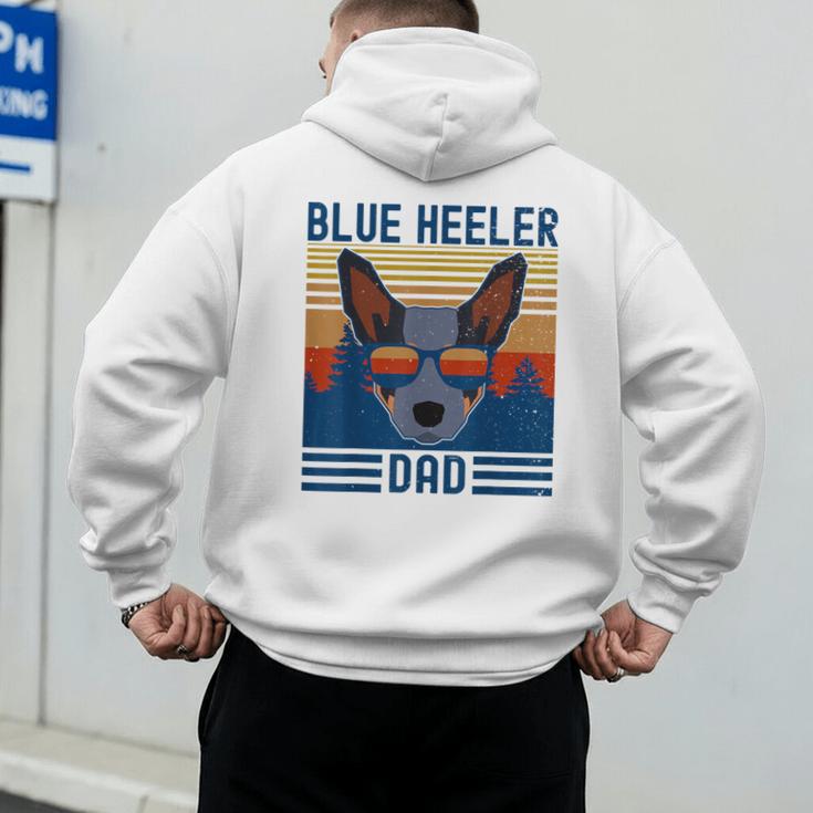 Australian Cattle Dog Blue Heeler Dad Men's Hoodie Back Print