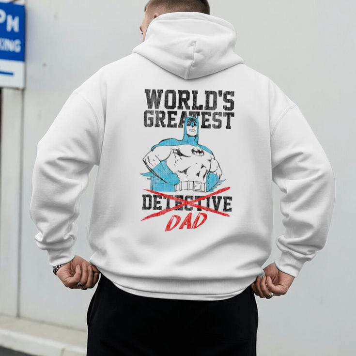 Batman Greatest Dad Men's Hoodie Back Print