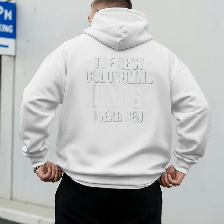 Colorblind Quote For a Colorblind Dad Men's Hoodie Back Print