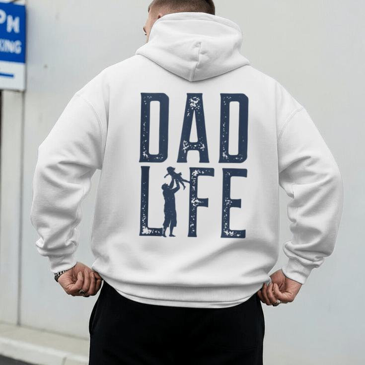 Dad Life Girl Dad Men's Hoodie Back Print