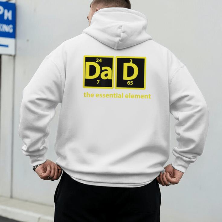 Dad Periodic Table Of Elements Men's Hoodie Back Print Dad Periodic Table Of Elements Men's Hoodie Back Print