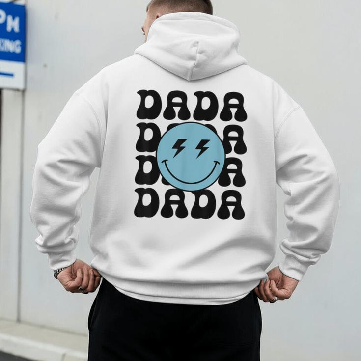 Dada One Happy Dude 1st Birthday Family Matching Men's Hoodie Back Print