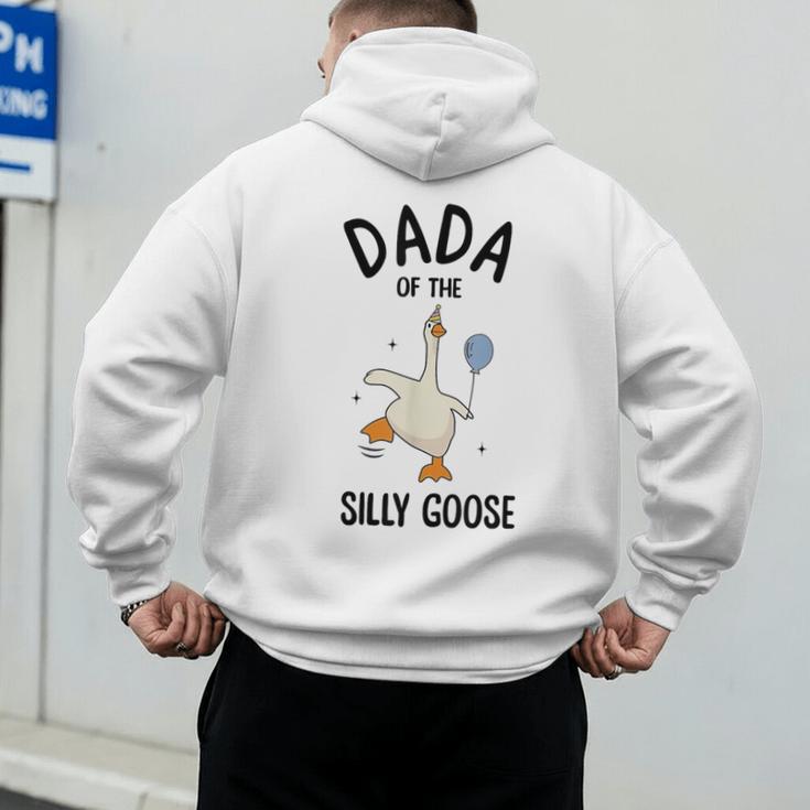 Dada Of The Silly Goose First Birthday Family Matching Men's Hoodie Back Print