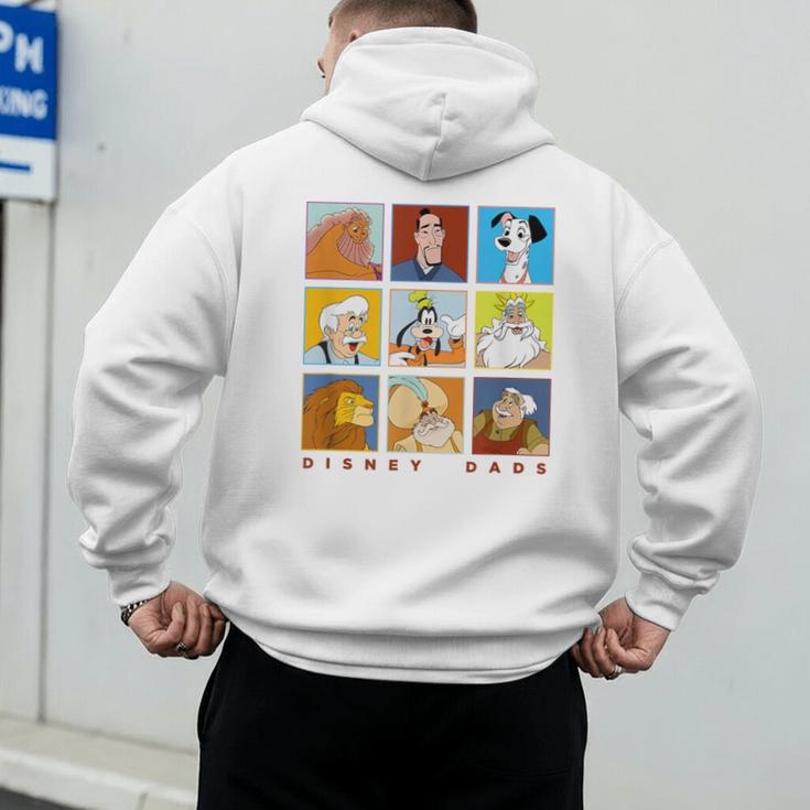 Disney Classic Father's Day Disney Dads Colorful Panels Men's Hoodie Back Print