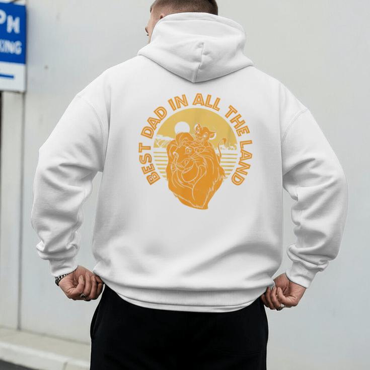 Disney The Lion King Father's Day Best Dad In All The Land Men's Hoodie Back Print