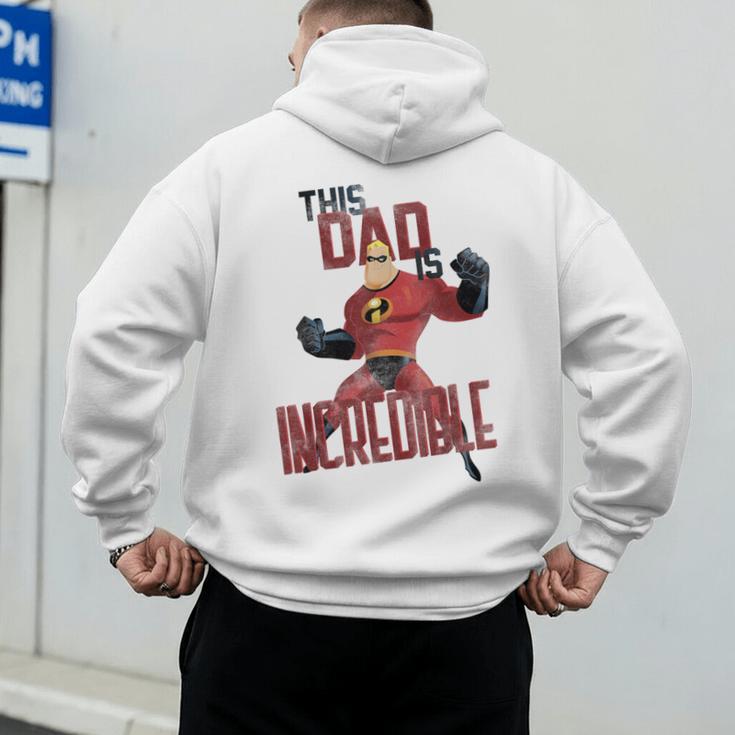 Disney Pixar The Incredibles Father's Day Incredible Dad Men's Hoodie Back Print Disney Pixar The Incredibles Father's Day Incredible Dad Men's Hoodie Back Print