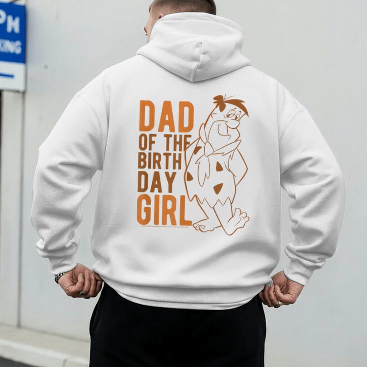 The Flintstones Fred Flintstone Dad Of The Birthday Girl Men's Hoodie Back Print