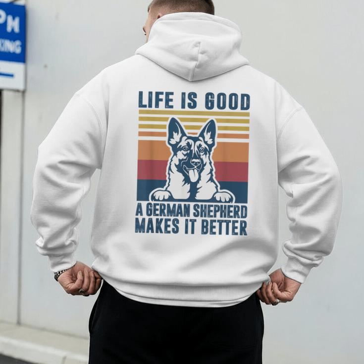 German Shepherd Men Women Dog Dad Mom German Shepherd Men's Hoodie Back Print German Shepherd Men Women Dog Dad Mom German Shepherd Men's Hoodie Back Print