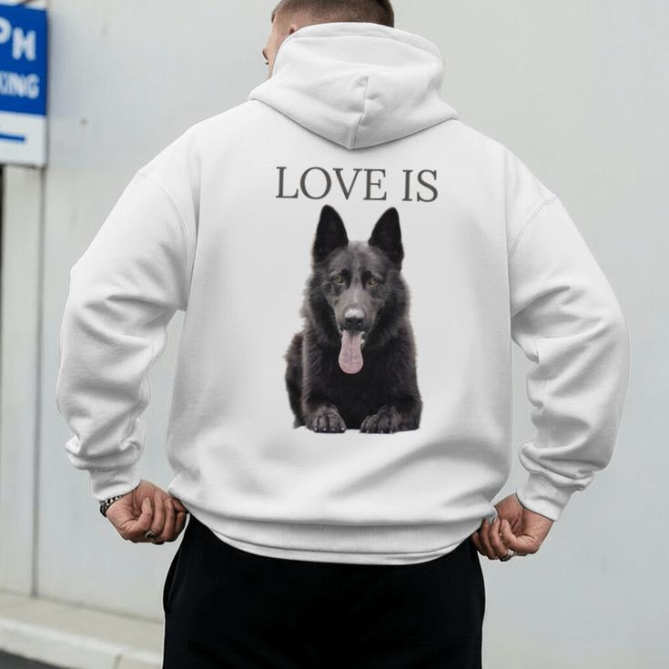 German Shepherd Shirt Shepard TShirt Dog Mom Dad Love Men's Hoodie Back Print