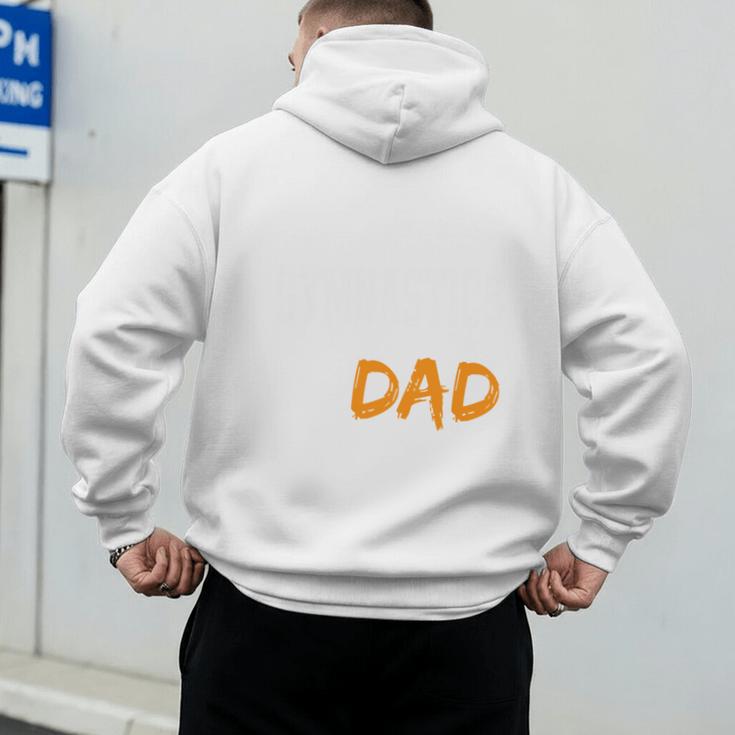 Gymnastics Dad For Gymnastic Father Parents Men's Hoodie Back Print