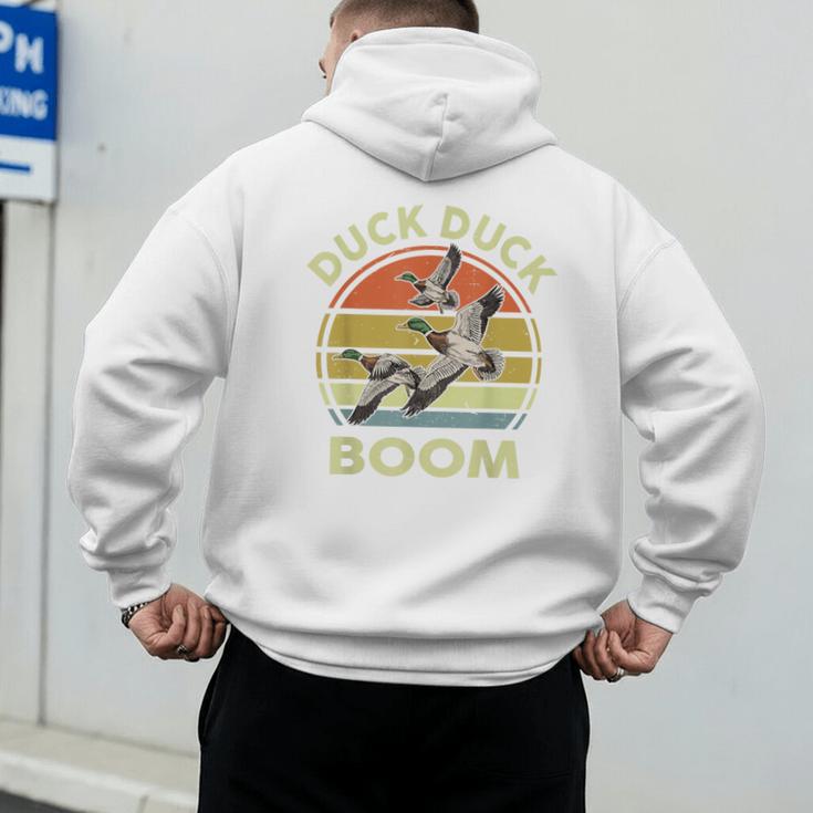 Hunting-Shirt Duck Boom Hunter Dad Grandpa Men Men's Hoodie Back Print