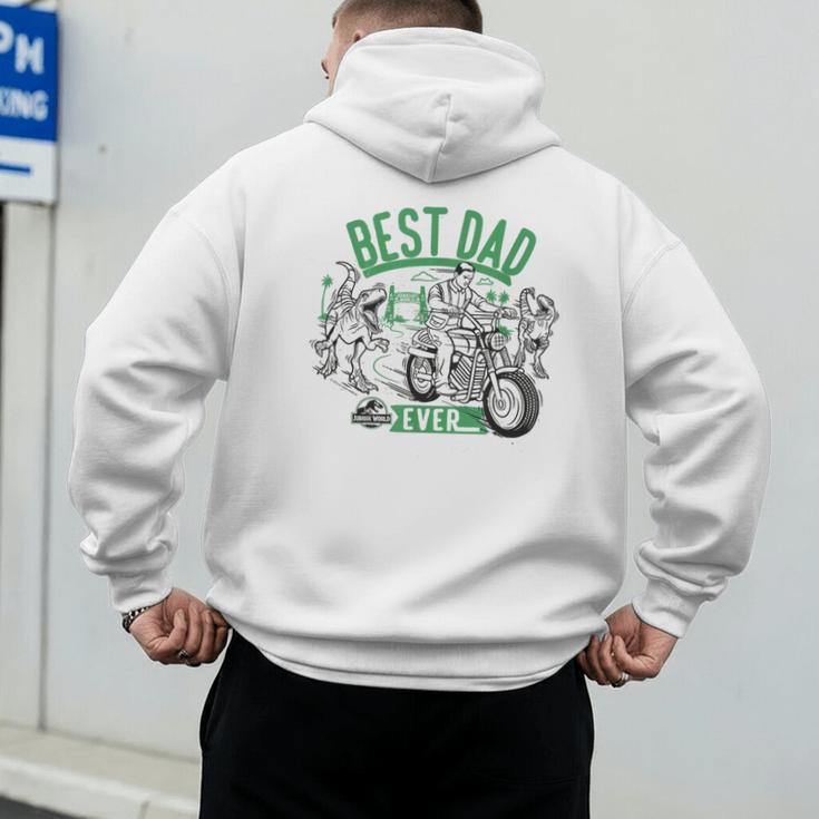Jurassic World Best Dad Ever Men's Hoodie Back Print