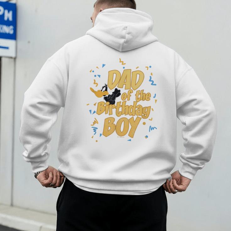 Looney Tunes Birthday Daffy Duck Dad Of The Birthday Boy Men's Hoodie Back Print