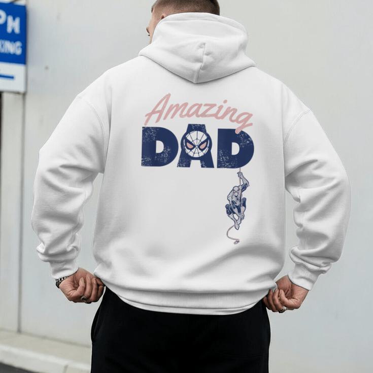 Marvel Spider-Man Father's Day Amazing Dad Retro Men's Hoodie Back Print