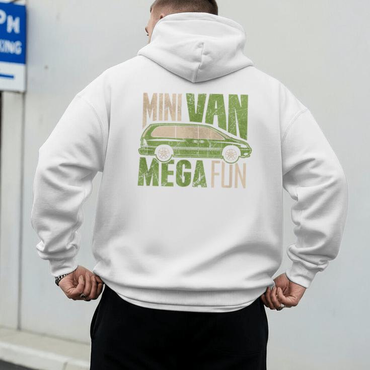 Mini Van Mega Fun Mom Dad T-Shirt Men's Hoodie Back Print