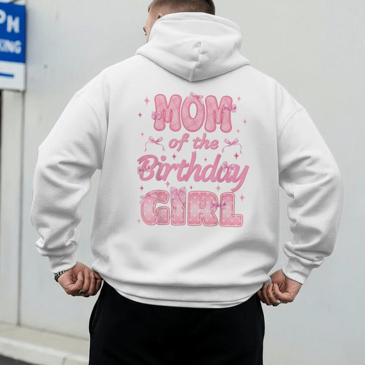 Mom And Dad Of The Birthday Girl Coquette Family Matching Men's Hoodie Back Print Mom And Dad Of The Birthday Girl Coquette Family Matching Men's Hoodie Back Print