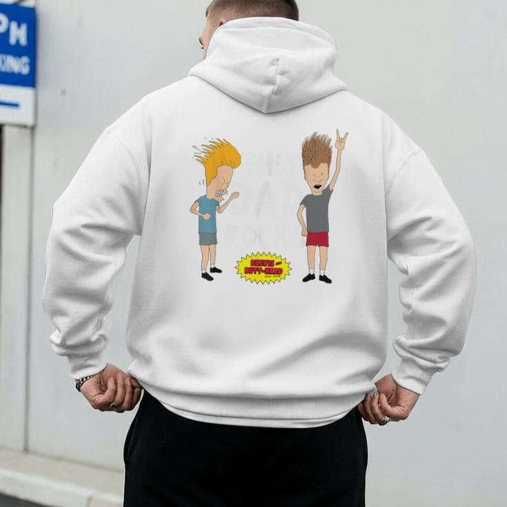 MTV Beavis And Butthead This Dad Rocks Men's Hoodie Back Print