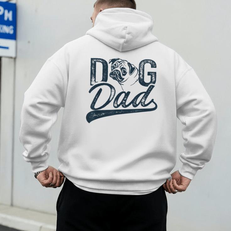 Pug Dog Dad Men Men's Hoodie Back Print