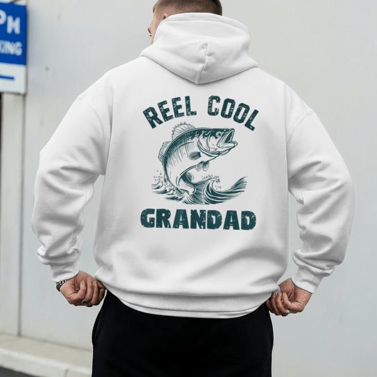 Reel Cool Grandad Fishing Grandpa Vintage Style Men's Hoodie Back Print Reel Cool Grandad Fishing Grandpa Vintage Style Men's Hoodie Back Print