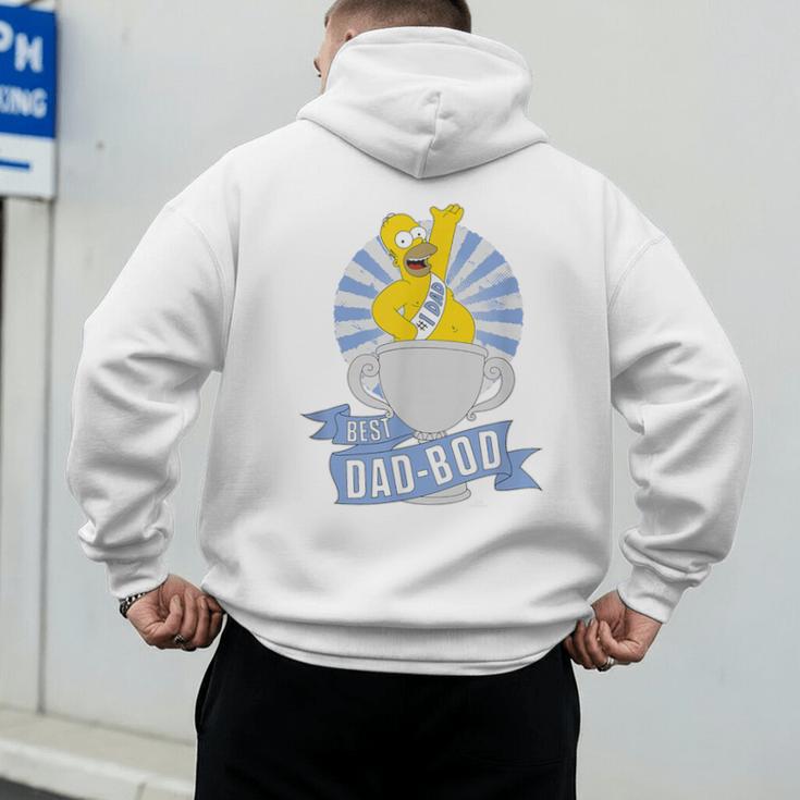 The Simpsons Father's Day Homer Best Dad BOD Men's Hoodie Back Print The Simpsons Father's Day Homer Best Dad BOD Men's Hoodie Back Print