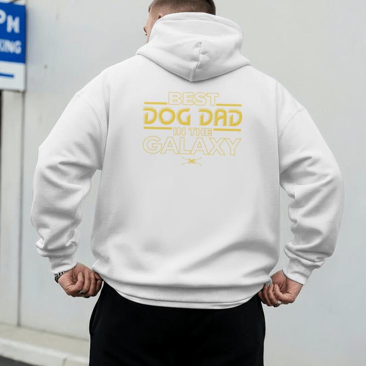 Star Wars Best Dog Dad In The Galaxy Birthday Father’s Day Premium Tri-Blend Men's Hoodie Back Print