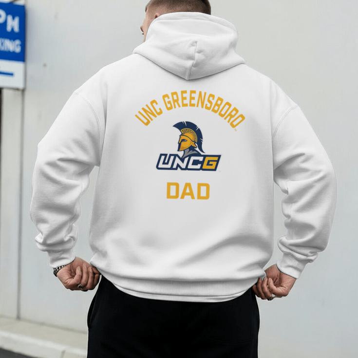 UNC Greensboro UNCG Spartans Arched Dad Men's Hoodie Back Print