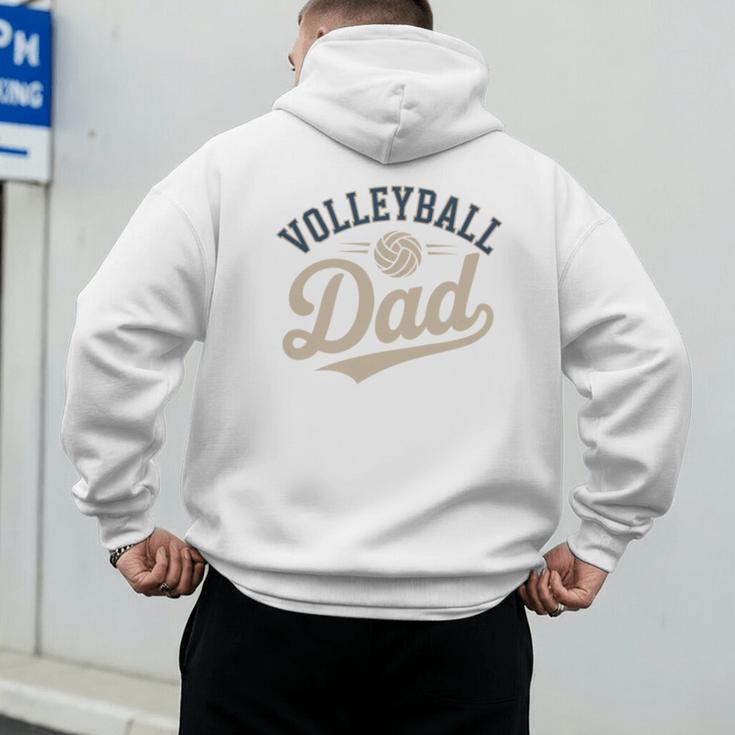 Volleyball Dad Men's Hoodie Back Print