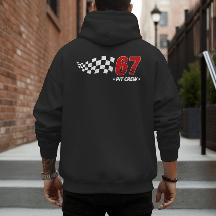 67 Pit Crew Six Seven Racing Birthday Race Car For Dad Mom Men's Hoodie Back Print 67 Pit Crew Six Seven Racing Birthday Race Car For Dad Mom Men's Hoodie Back Print