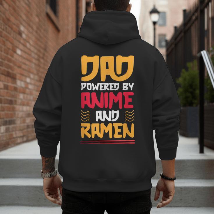 Anime Fathers Day Japanese Manga Otaku Kawaii Anime Dad Men's Hoodie Back Print
