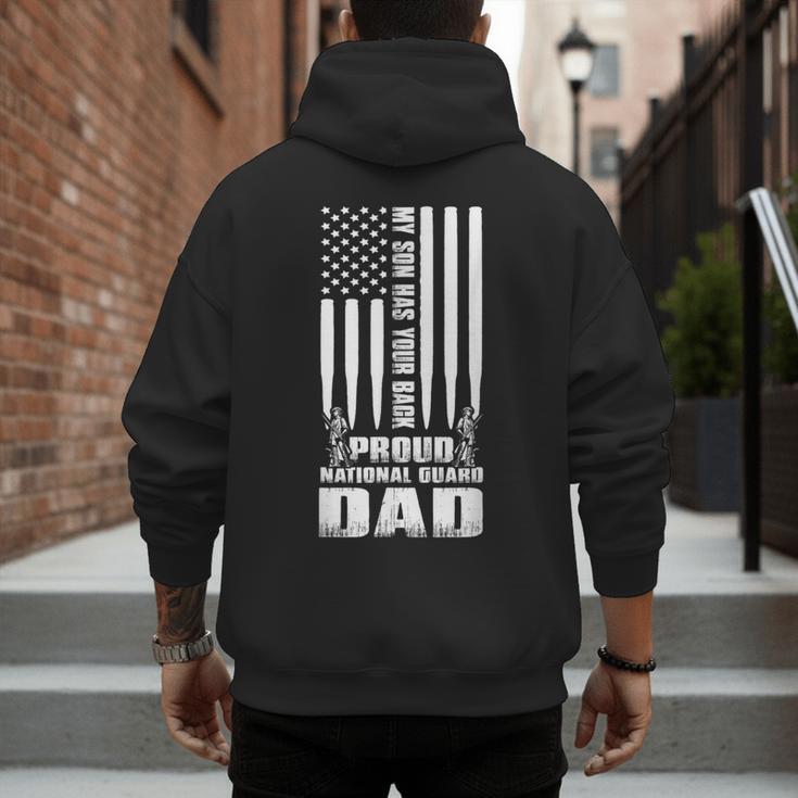 Army Dad Shirt My Son Has Your Back Proud National Guard Dad Men's Hoodie Back Print Army Dad Shirt My Son Has Your Back Proud National Guard Dad Men's Hoodie Back Print