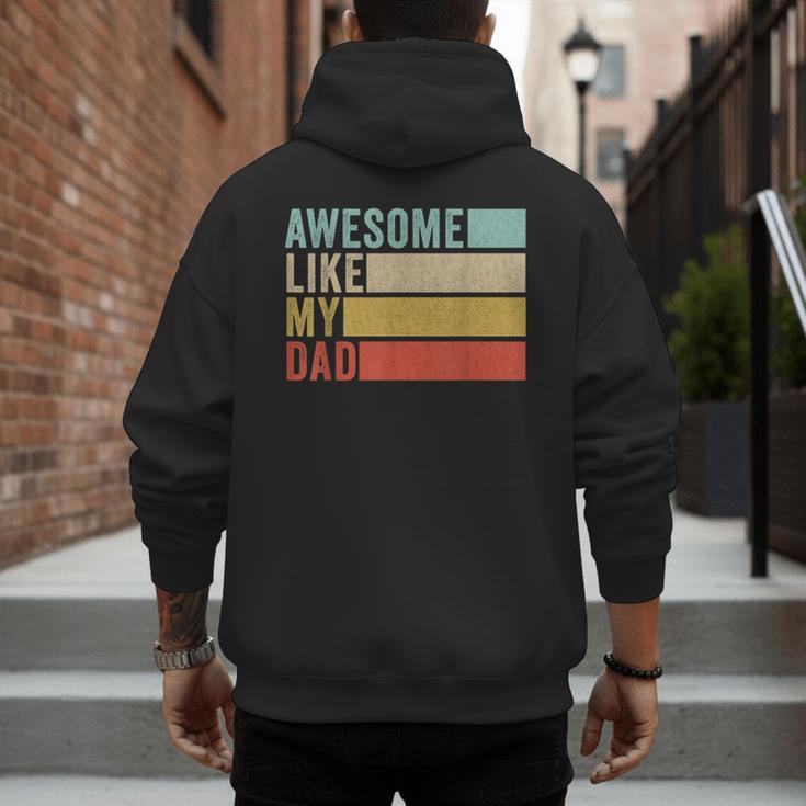 Awesome Like My Dad Men's Hoodie Back Print