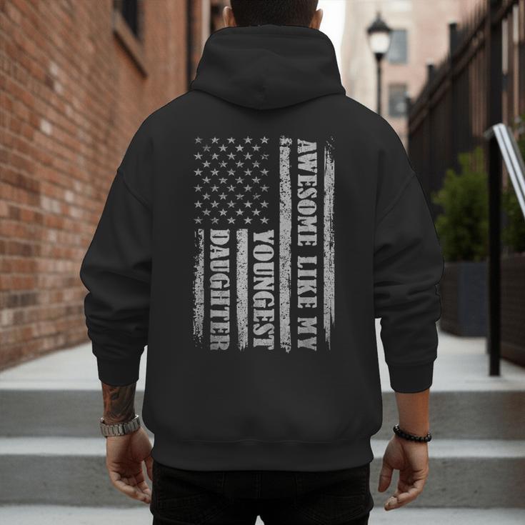 Awesome Like My Youngest Daughter Men For Dad Men's Hoodie Back Print