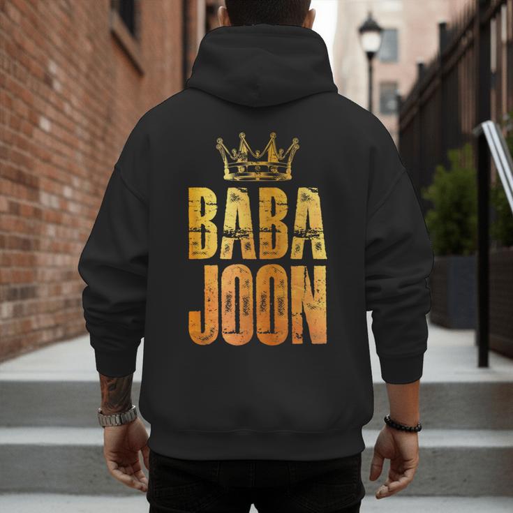 Baba Joon Persian Dad Iran Quote Iranian Fathers Day Men's Hoodie Back Print
