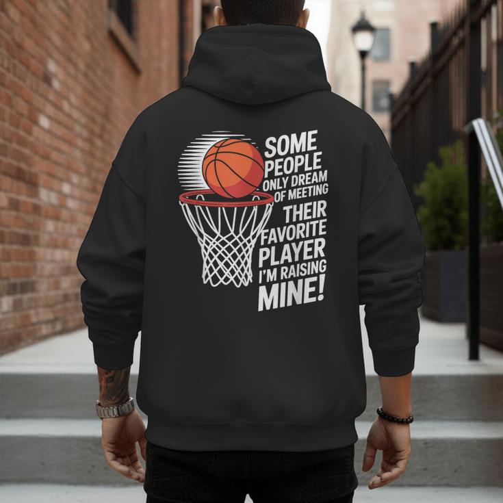 Basketball Mom Or Dad Basketball Parent Men's Hoodie Back Print