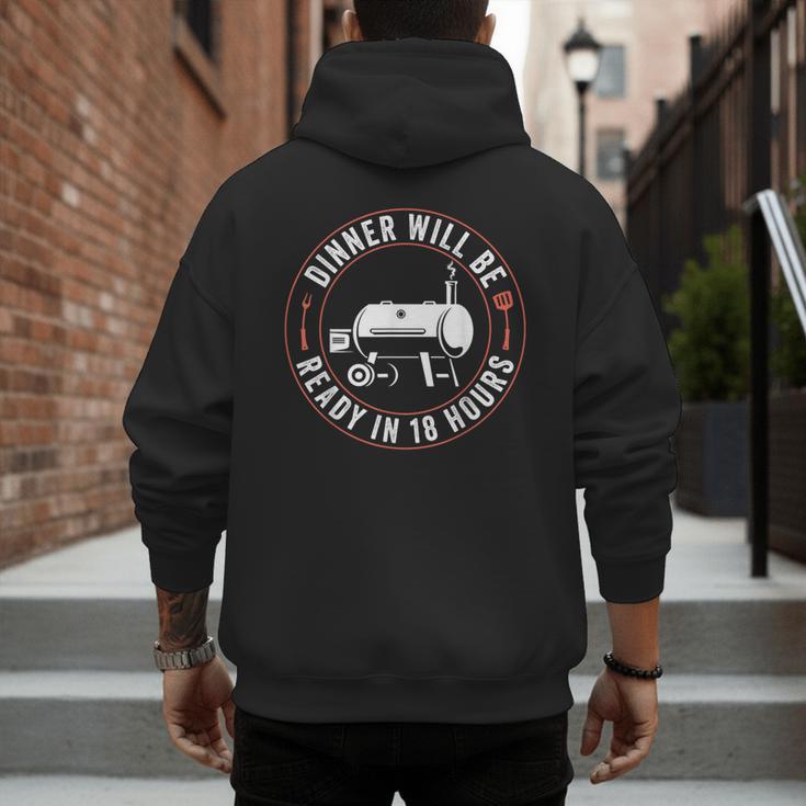 BBQ Dad Smoking Meat Smoker Barbecue Dad Apparel Men's Hoodie Back Print BBQ Dad Smoking Meat Smoker Barbecue Dad Apparel Men's Hoodie Back Print