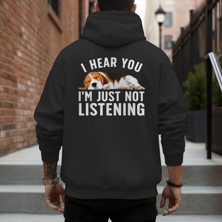 Beagle For Men Women Dad Mom Beagle Dog Lovers Men's Hoodie Back Print