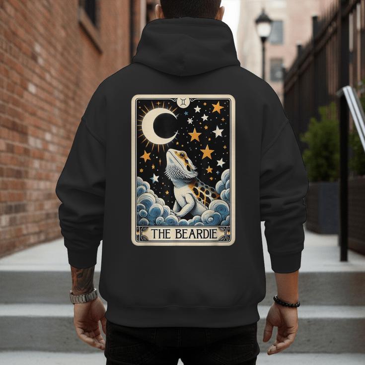 Bearded Dragon Tarot Card Beardie Mom Beardie Dad Men Women Men's Hoodie Back Print