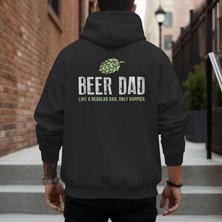 Beer Dad Shirt Cute Hops Drinking Men's Hoodie Back Print