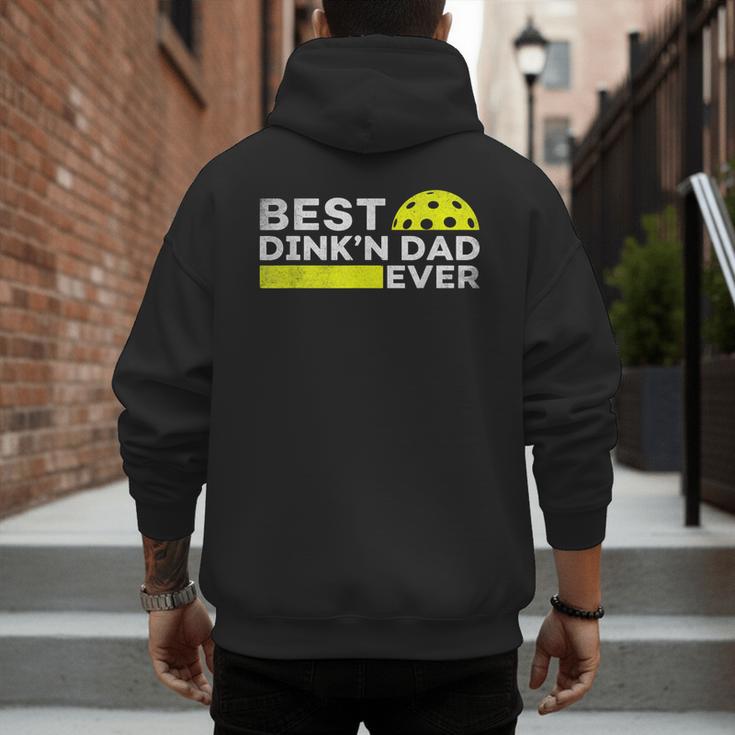 Best Dink'n Dad Ever Pickleball Men's Hoodie Back Print