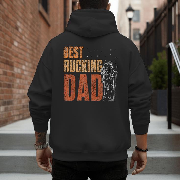 Best Rucking Dad Ruck Backpack Rucksack Workout Rucking Men's Hoodie Back Print Best Rucking Dad Ruck Backpack Rucksack Workout Rucking Men's Hoodie Back Print