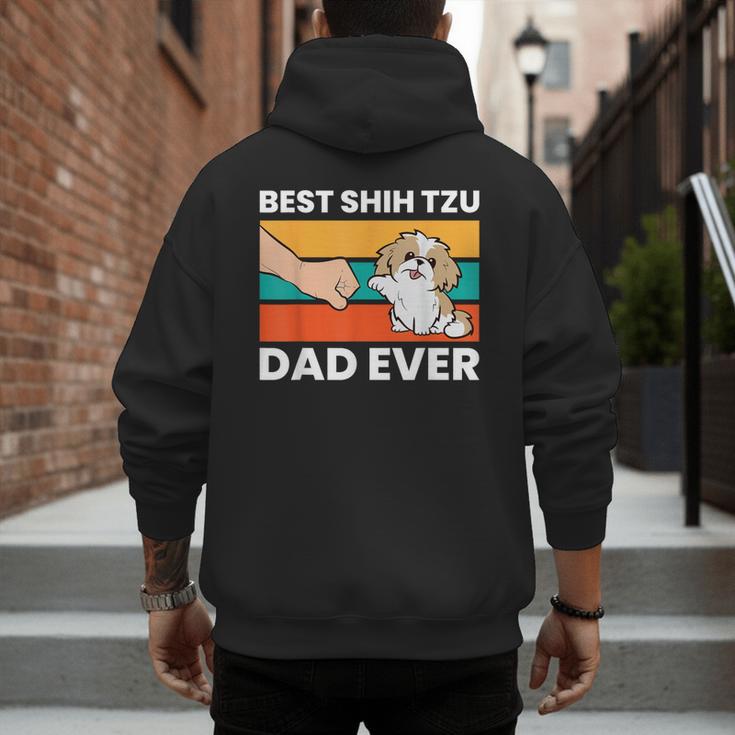 Best Shih Tzu Dad Ever Shih Tzu Men's Hoodie Back Print