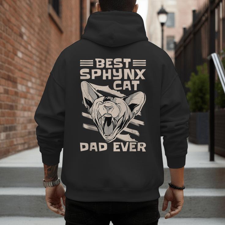 Best Sphynx Cat Dad Ever Apparel For Animal Lover Men Women Men's Hoodie Back Print Best Sphynx Cat Dad Ever Apparel For Animal Lover Men Women Men's Hoodie Back Print