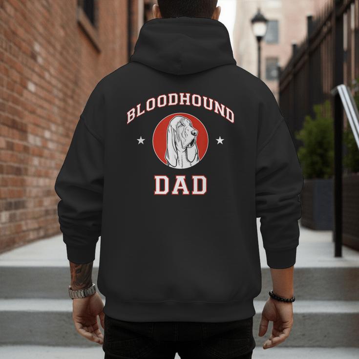 Bloodhound Dad Dog Father Men's Hoodie Back Print